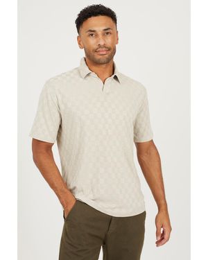 Brave Soul Light Short Sleeve Open Collar Polo Shirt - White