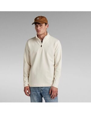 G-Star G-Star Raw Half Zip Tweeter - Natural