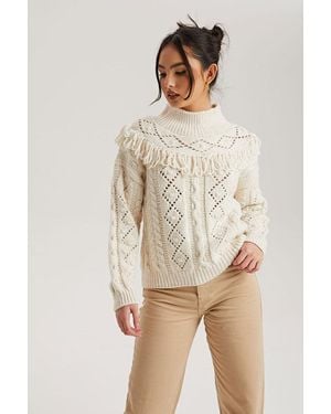 Urban Bliss Tassel Jumper - Natural