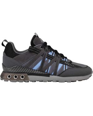 Cruyff Fearia Suede Hex-Tech Trainers (Grijsblauw) - Zwart