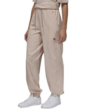Nike Jordan Logo Loose Fit Joggers - Natural