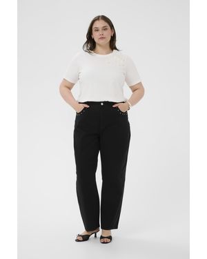 Kaffe Casual Broek Kcbrenn Casual Broek Loose Fit - Wit