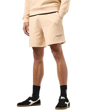 Weekend Offender Mytros Shorts Casual Cotton Half Trousers Summer Beach Wear - Natural