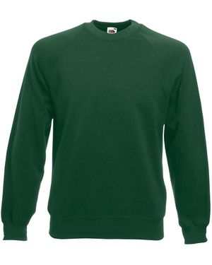 Fruit Of The Loom Raglan Sleeve Belcoro Sweatshirt (Bottle) - Green