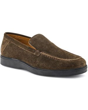 Jones Bootmaker Rocco Laceless Leather Shoes - Brown