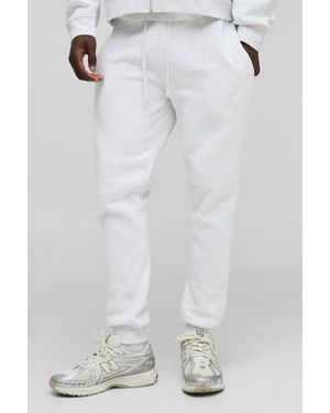 BoohooMAN Basic Bm Signature Skinny Fit Jogger - White