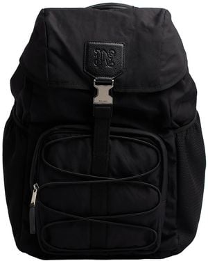 Palm Angels And Backpack With Embossed Logo Pmnb023R24Fab0011009 - Black