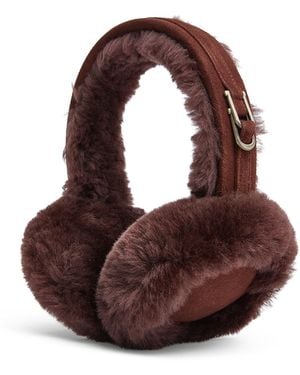 Infinity Leather Winter Super Soft Fluffy Ear Muffs Warm And Cosy Ear Warmers - Brown