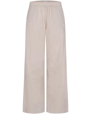 U.S. POLO ASSN. Linnenmix Broek Met Elastische Tailleband - Wit
