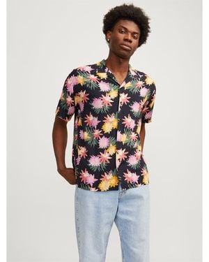 Jack & Jones And Tampa Regular Fit Short Sleeve Shirt - White