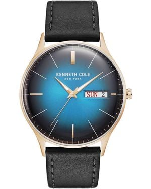 Kenneth Cole Horloge Kwarts Zilver & Goud - Zwart