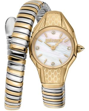 Just Cavalli Snake 316L Stainless Steel Watch - Metallic