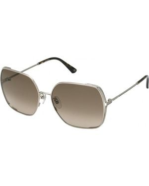 Nina Ricci Snr301 60 0492 Sunglasses - Metallic