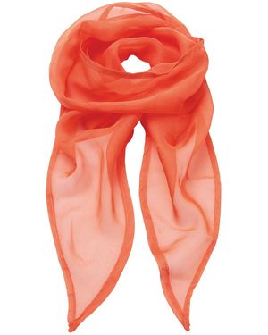 PREMIER Adult Colours Chiffon Scarf - Orange
