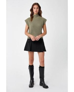 Hiccup Half Turtleneck Knit Jumper - Green