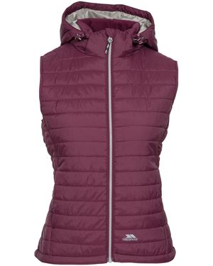 Trespass Ladies Aretha Casual Gilet (Fig) - Purple