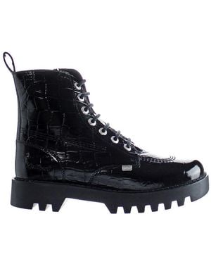 Kickers Kizzie Higher Boots Leather (Archived) - Black