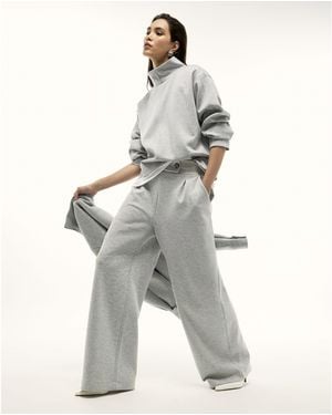 River Island Wide Leg Trousers Tailored - Grey