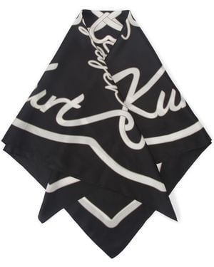 Kurt Geiger Lg Square Scarf - Black