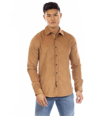 Peter Werth Bicknell Corduroy Long-Sleeved Shirt - Brown