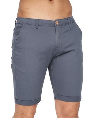 Crosshatch Sinwood Chino Shorts (Petrol) - Blue