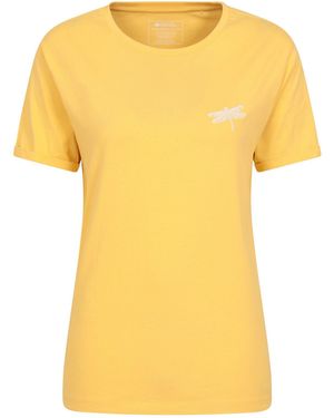 Mountain Warehouse Libelle Organisch Losjes T-Shirt (Lichtgeel)
