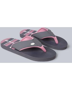 Mountain Warehouse 'Swish' Flip Flops With Soft Padded Upper Straps Slip-On Beach Sandals - Grey