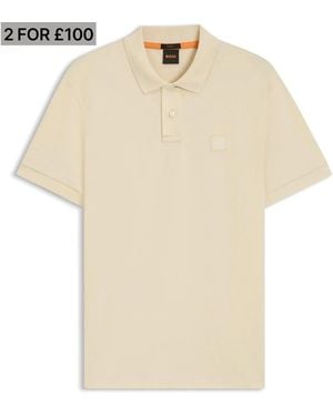 BOSS Hbo Passenger Premium Design Polo Shirt - Natural