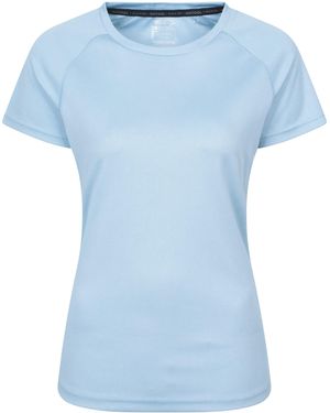Mountain Warehouse 'Endurance' Isocool T-Shirt Sun Protection Breathable Tee - Blue