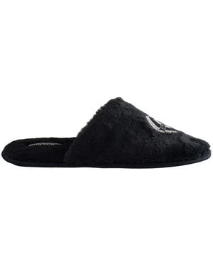 Lambretta Moon Charcoal Slippers - Black