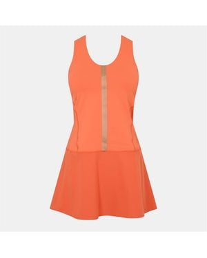 Head Perf Scoop Neck Sleeveless Mini Dress - Orange