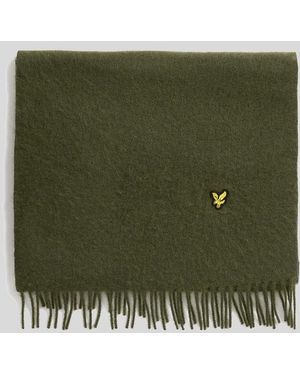 Lyle & Scott Lambswool Blend Scarf - Green