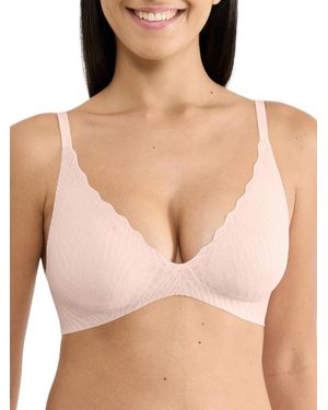 Sloggi Zero Feel Bliss Up Push Up Bra - Brown