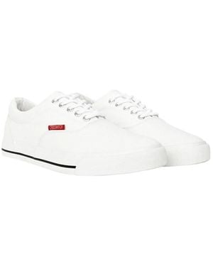Crosshatch Skywalk Canvas Trainers (wit)