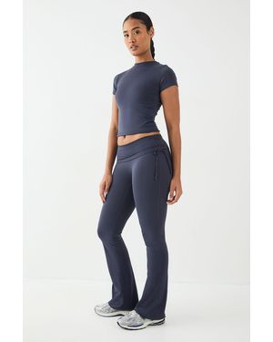 DSGN Studio Ultra Sculpt Ruched Side Flared Legging - Blue