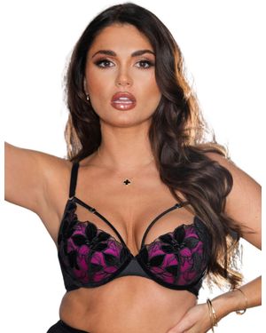 Pour Moi 29512 Icon Padded Underwired Plunge Bra - Purple