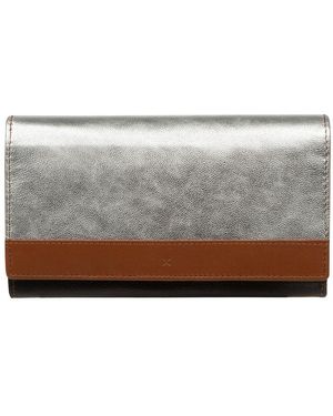 NiNa Amora 'Mirella' Multi-Coloured Leather Purse - Grey