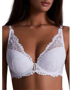 Aubade Flowermania High Apex Plunge Bra - Brown