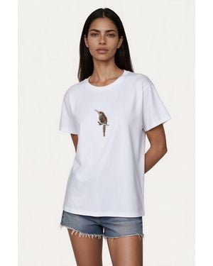 Msn-Collection Cotton T-Shirt - White