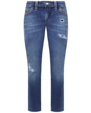 Armani Emporio J06 Skinny Fit Regular Waist Dames Jeans - Blauw