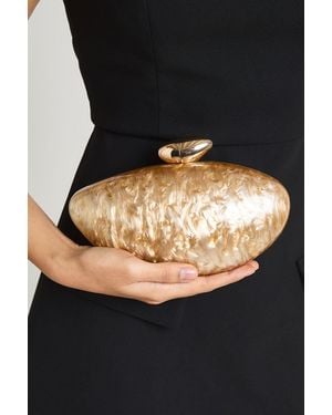 Boohoo Marbled Acrylic Clutch Bag - Black