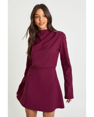 princess polly baby blue dress Red Midi Dress Boohoo Burgundy Dress Wrap Dress Red Dress Maxi Formal Wrap  Dress Red main image 0