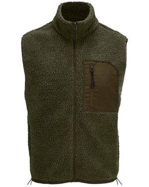 Sol's Adult Fury Sherpa Body Warmer (Army/Dark Army) - Green