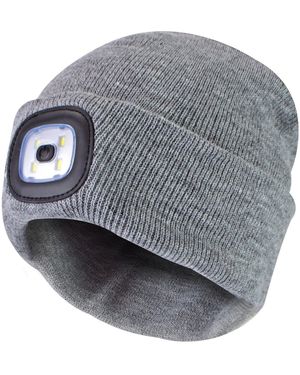 Sock Snob Led Beanie Hat - Grey
