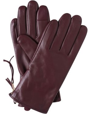 Barneys Originals Real Leather Glove - Purple