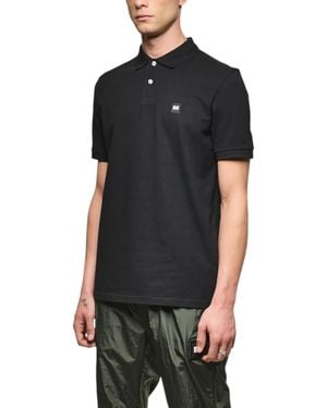 Weekend Offender Polo T-Shirts Caneiros Short Sleeve Golf Sport Casual Top - Black