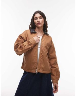 House Of Sunny Canvas Worker Jacket - Blue