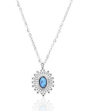 The Jewellery Stockroom Stainless Steel Boho Pendant Necklace - Metallic