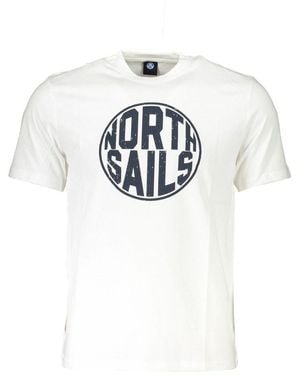 North Sails Circle Logo Tee Short Sleeve Crew Neck - White