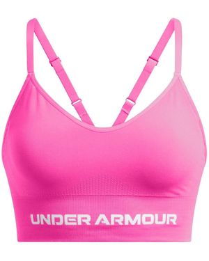 Under Armour Vanish Seamless Low Impact Sports Bra - Pink